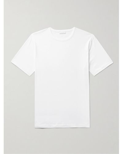 Sunspel Sea Island Cotton-jersey T-shirt - White