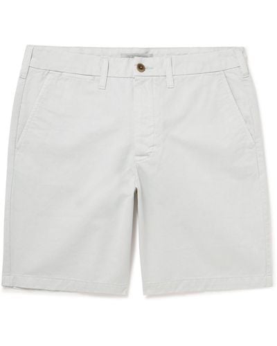 Outerknown Nomad Straight-leg Organic Cotton-twill Chino Shorts - White