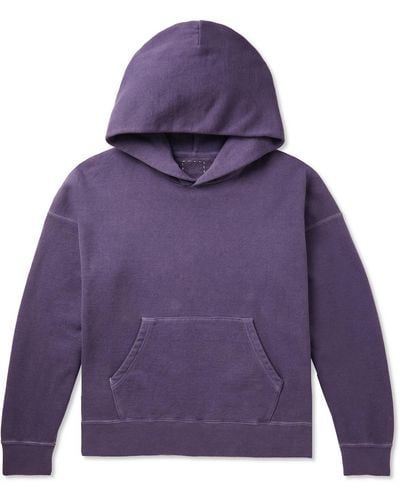 Visvim Jumbo Cotton-jersey Hoodie - Purple