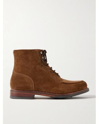 Grenson Donald Suede Boots - Brown