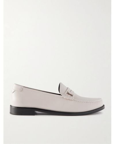 Saint Laurent Flat Shoes - White
