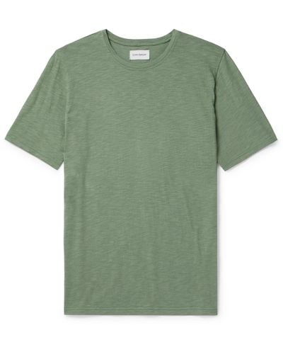 Oliver Spencer Conduit Slub Cotton-jersey T-shirt - Green