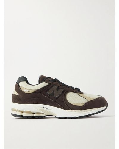 New Balance 2002r Leather-trimmed Suede And Gore-tex® Mesh Trainers - Brown