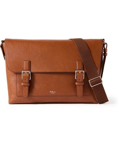 Mulberry Chiltern Full-grain Oak Legacy Nvt Leather Messenger Bag - Brown