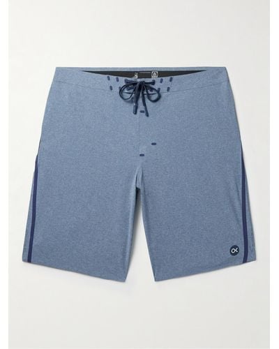 Outerknown Apex Long-length Swim Shorts - Blue