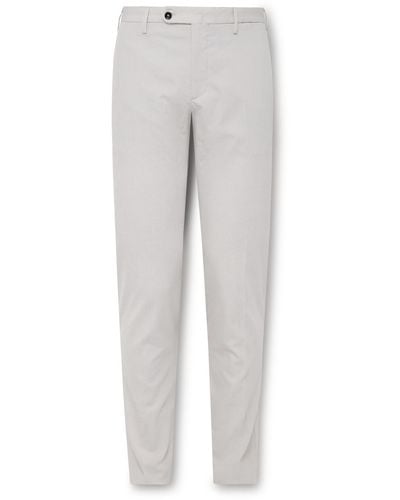 Incotex Venezia 1951 Slim-fit Pinstriped Cotton-blend Seersucker Pants - Gray