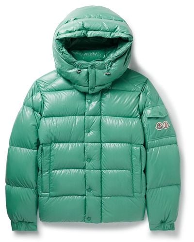 Moncler Maya 70 Logo-appliquéd Quilted Shell Hooded Down Jacket - Green