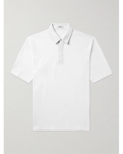 Theory Lucas Ossendrijver Cotton-piqué Polo Shirt - White