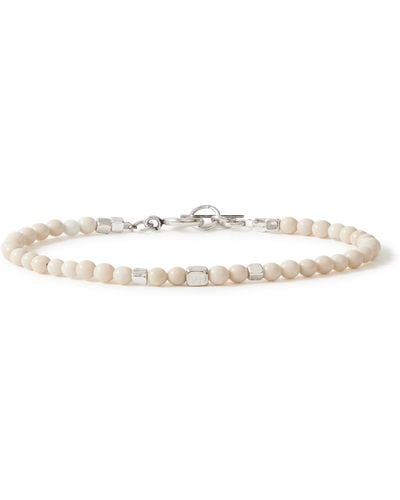 Isabel Marant Snowstone Silver-tone And Riverstone Bracelet - White