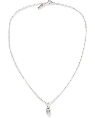 Hatton Labs Silver Cubic Zirconia Necklace - White