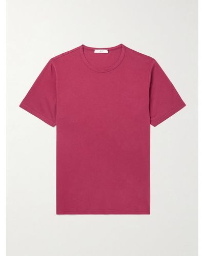 MR P. Garment-dyed Cotton-jersey T-shirt - Pink