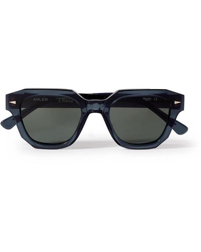 Ahlem Pont Mirabeau Square-frame Acetate Sunglasses - Black