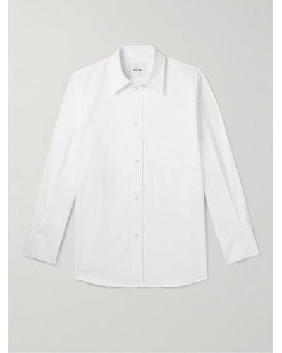 Rohe Camicia in popeline di cotone - Bianco