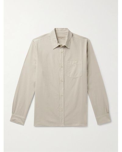 Officine Generale Alex Lyocell And Cotton-blend Shirt - White
