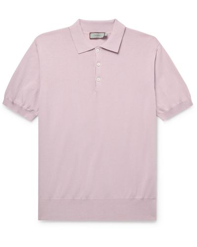 Canali Cotton Polo Shirt - Pink