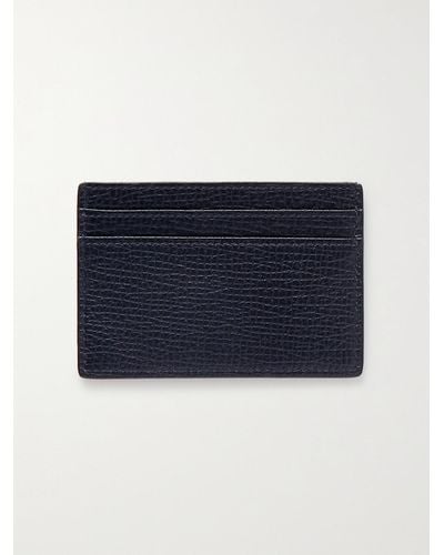 Smythson Full-grain Leather Cardholder - Blue