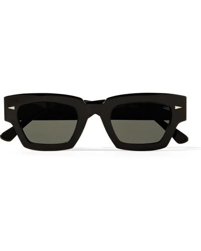 Ahlem Villette Rectangle-frame Acetate Sunglasses - Black