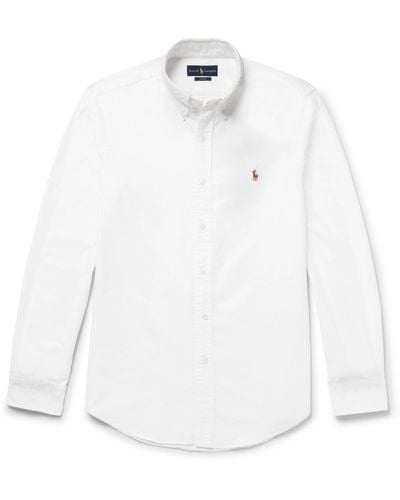 Polo Ralph Lauren Slim-fit Cotton Oxford Shirt - White
