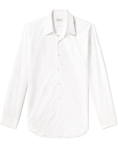Dries Van Noten Slim-fit Cotton-poplin Shirt - White