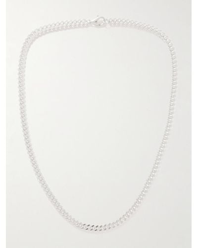 Hatton Labs Silver Chain Necklace - White