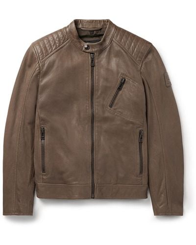 Belstaff V Racer Air Perforated Leather Jacket - Brown