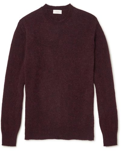 Altea Brushed Alpaca-blend Sweater - Purple