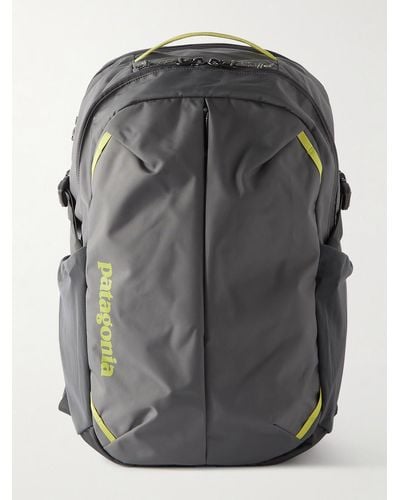 Patagonia Refugio Day Logo-print Recycled Shell And Mesh Backpack - Grey