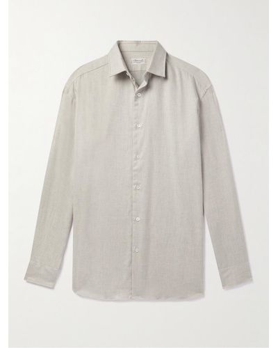 Charvet Cotton-flannel Shirt - White