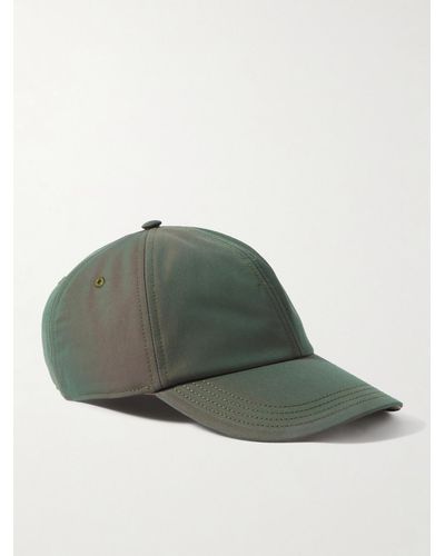 Burberry Iridescent Cotton-twill Baseball Cap - Green