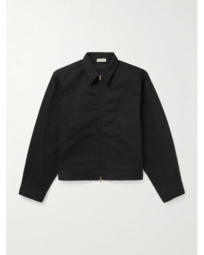 Fear Of God Eternal Slim-fit Denim Jacket - Black