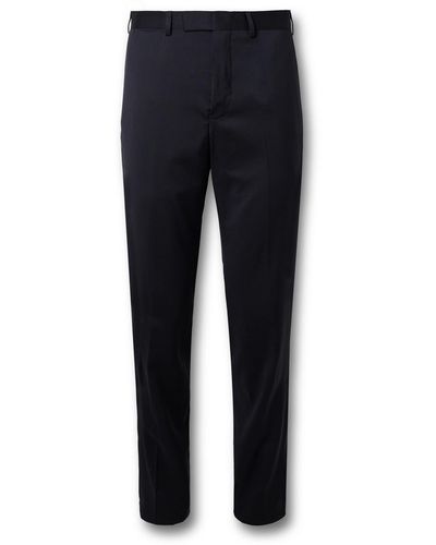 MR P. Philip Slim-fit Wool-twill Suit Pants - Blue