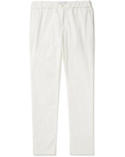 Frescobol Carioca Bruno Straight-leg Cotton-blend Pants - White