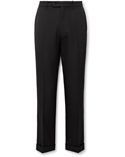 The Row Seth Slim-fit Wool Suit Pants - Black