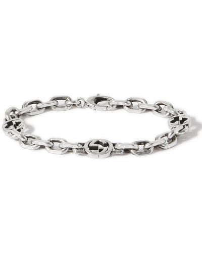 Gucci Silver Chain Bracelet - Metallic