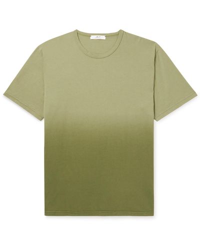 MR P. Degradé Cotton-jersey T-shirt - Green