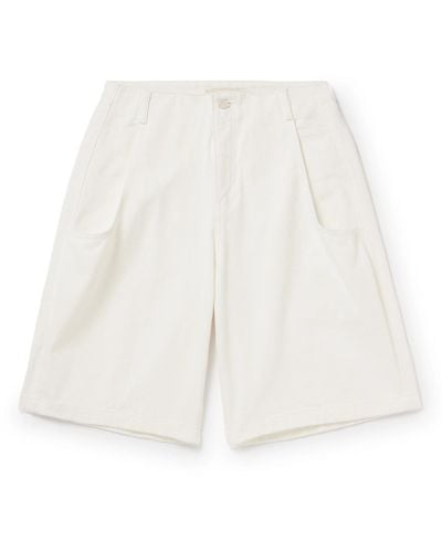 Amomento Straight-leg Denim Shorts - White