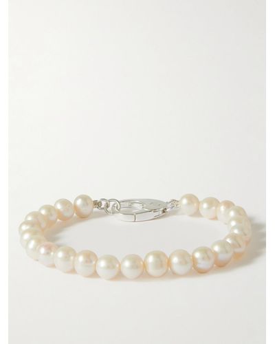Hatton Labs Silver Freshwater Pearl Bracelet - Natural