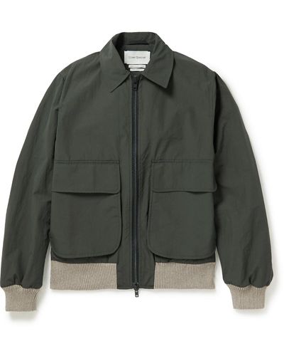 Oliver Spencer Langar Shell Bomber Jacket - Green