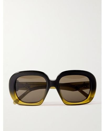 Loewe Curvy Round-frame Acetate Sunglasses - Black