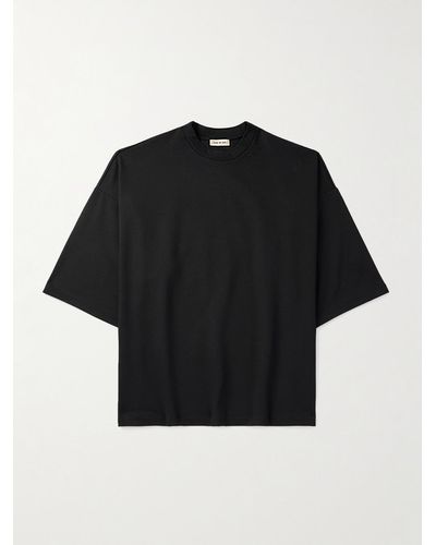 Fear Of God Thunderbird Milano Oversized Embroidered Jersey T-shirt - Black