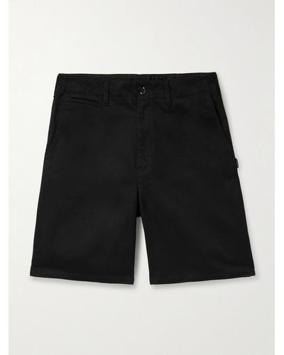 Neighborhood Wide-leg Cotton-twill Shorts - Black