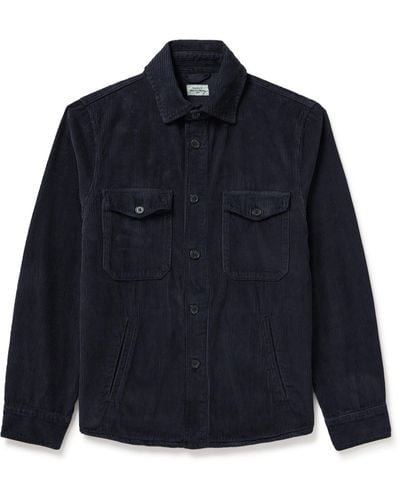 Hartford Joyce Cotton-corduroy Shirt Jacket - Blue
