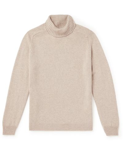 Boglioli Cashmere Rollneck Sweater - White