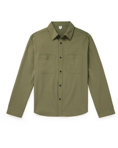 ARKET Rupet Stretch Recycled Canvas Shirt - Green