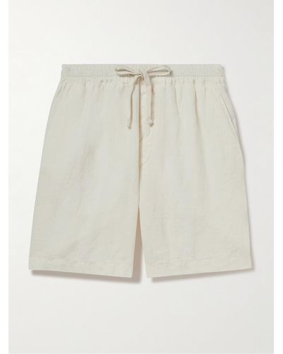 Altea Samuel Linen Drawstring Shorts - Natural