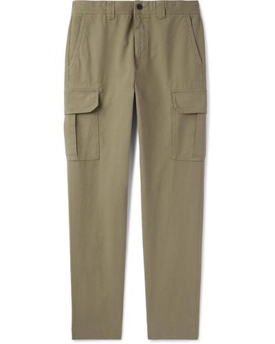 Incotex Slim-fit Tapered Stretch-cotton Cargo Pants - Natural