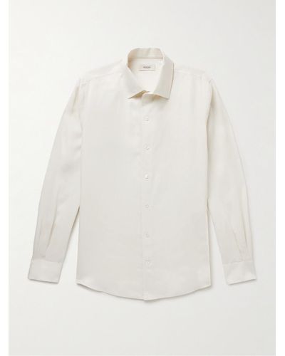 Agnona Hemd aus Leinen - Weiß