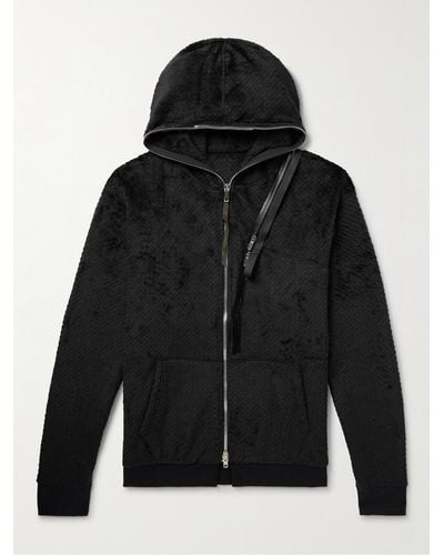 ACRONYM Jacke aus Polartec®-Fleece mit Reißverschlüssen - Schwarz