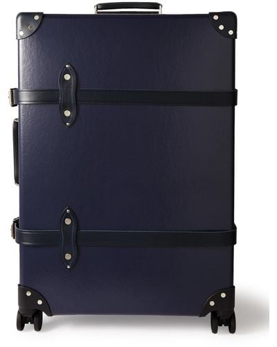 Globe-Trotter Centenary 30"" Leather-trimmed Trolley Case - Blue