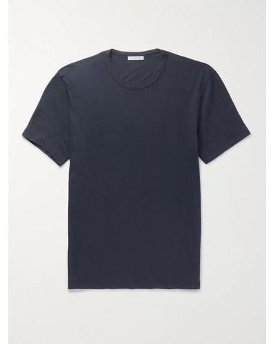 James Perse T-Shirt aus Baumwoll-Jersey - Blau
